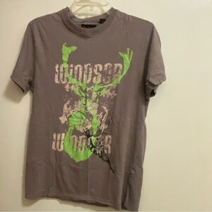 Ben Sherman Mens Graphic Tee T Shirt L Large 38”  Gray Skater Goth Punk Surfer